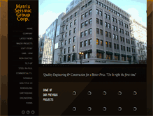 Tablet Screenshot of matrixseismic.com